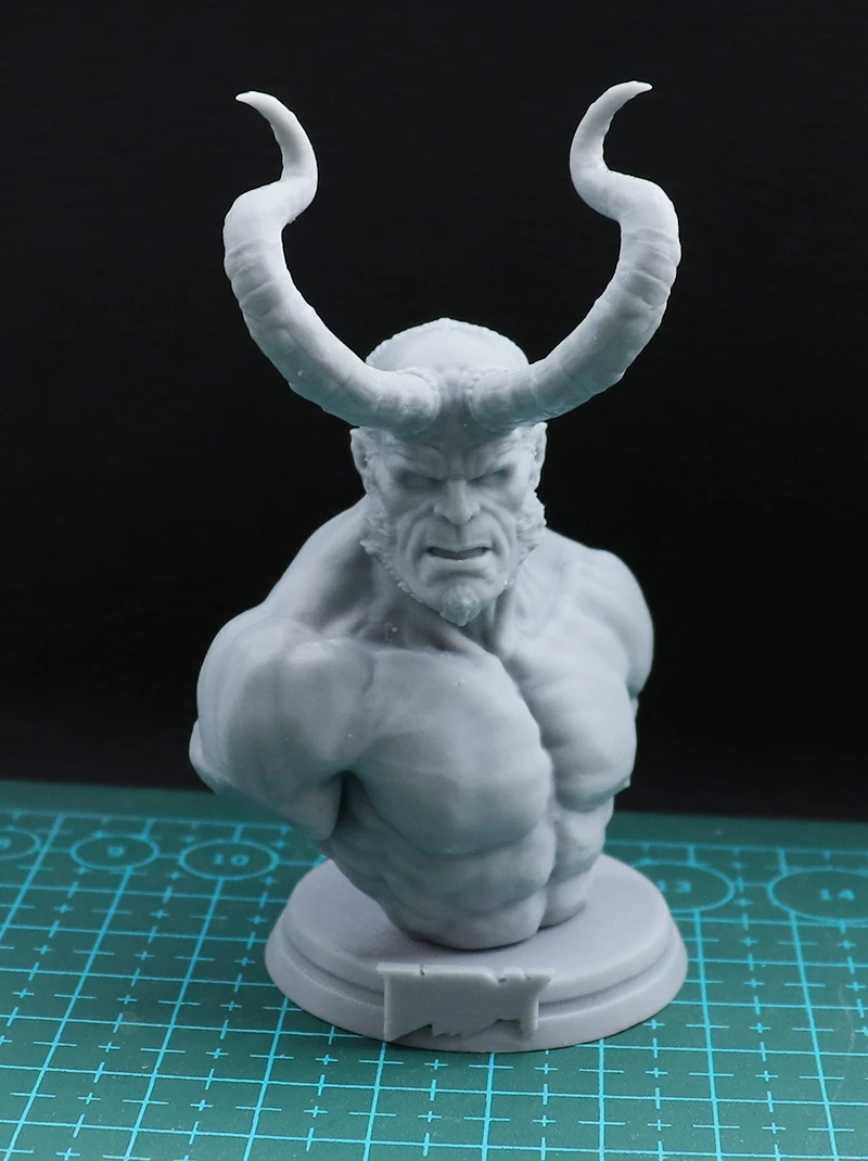 

80mm 60mm Resin Model Hell Man Bust Figure Sculpture Unpaint No Color RW-807