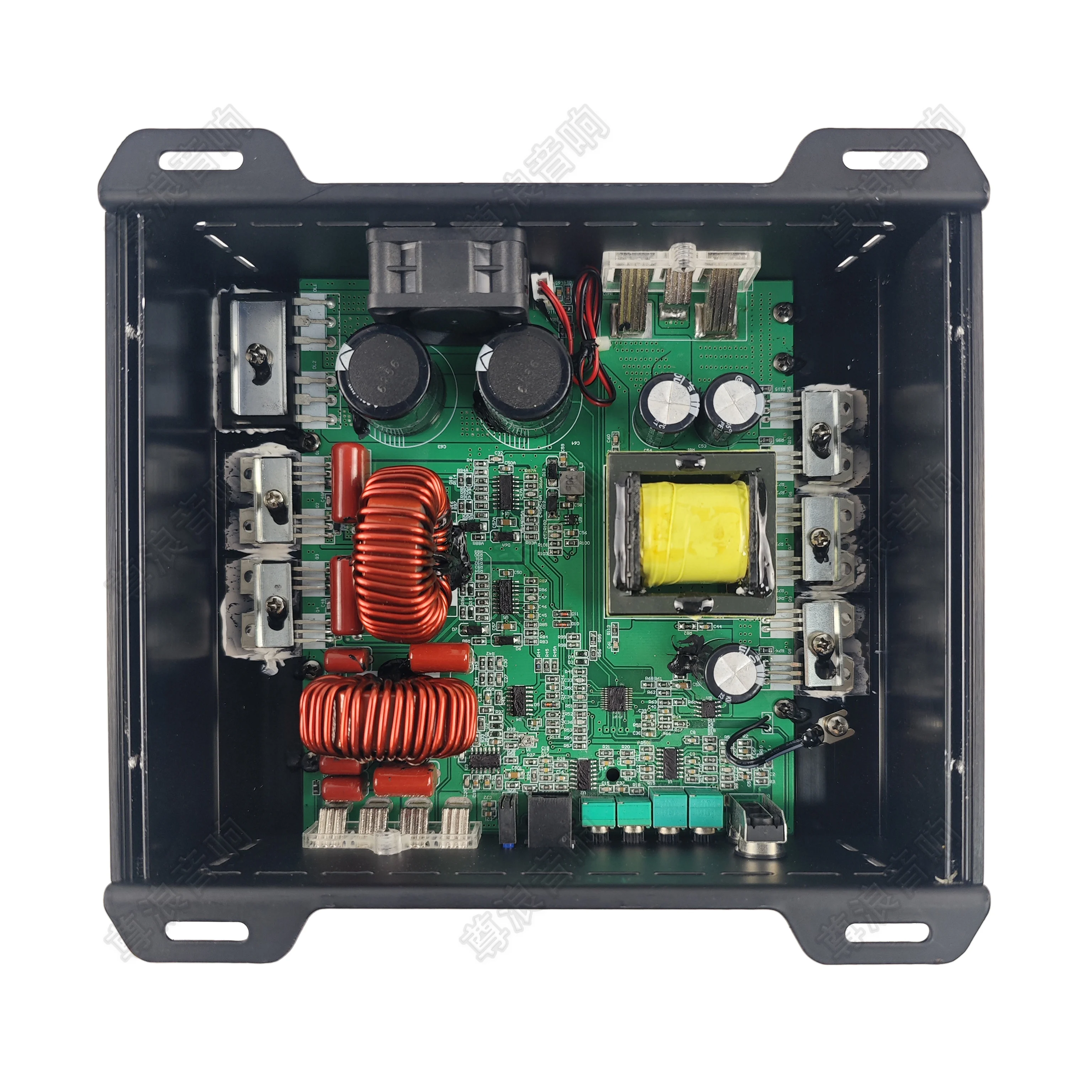 Amplificador de carro classe D monobloco 12V Auto RMS Power com Crossovers Amplificador de subwoofer de canal único Amplificador de áudio para carro Mono Amp