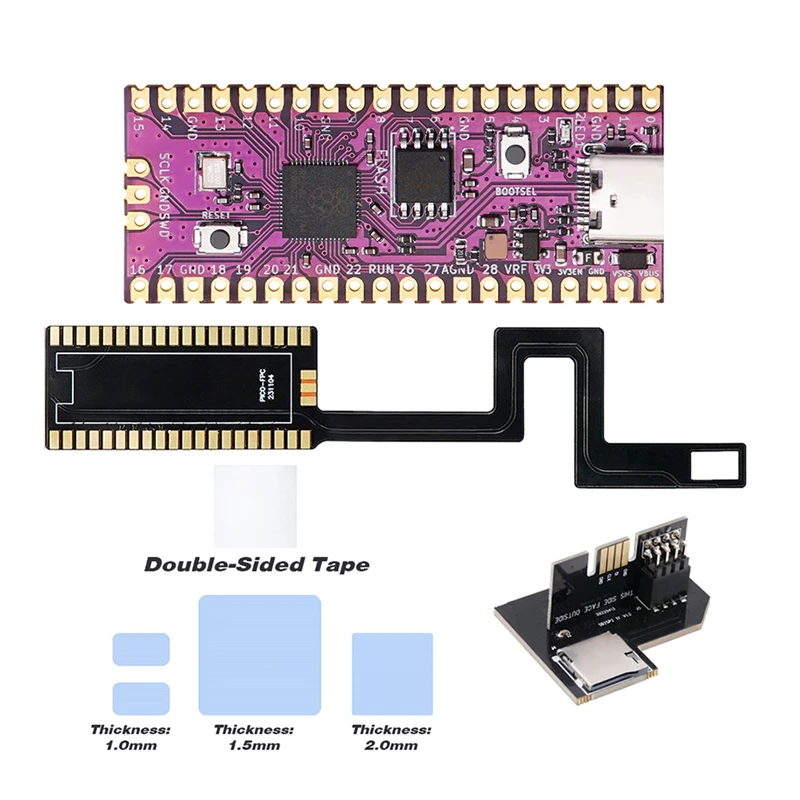 Picoboot Flex Cable For Gamecube/ Raspberry Pi Pico Board With Adapter For NGC Game Replacement Parts Accessories