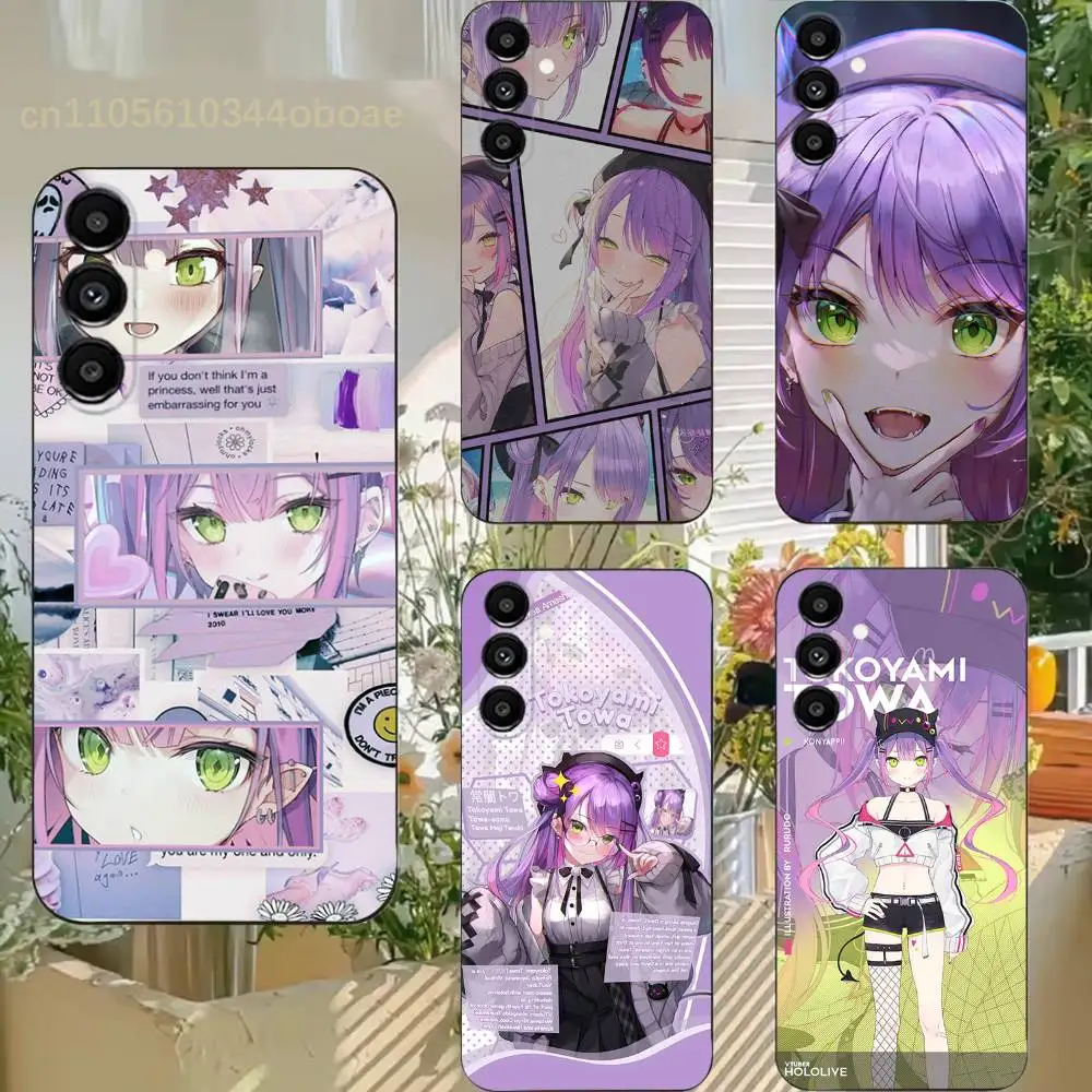 VTuber T-Tokoyami Towa Phone Case For Samsung S25,24,21,22,23,20,S30,Ultra,Plus,Fe,Lite,Note,5G Black Cover