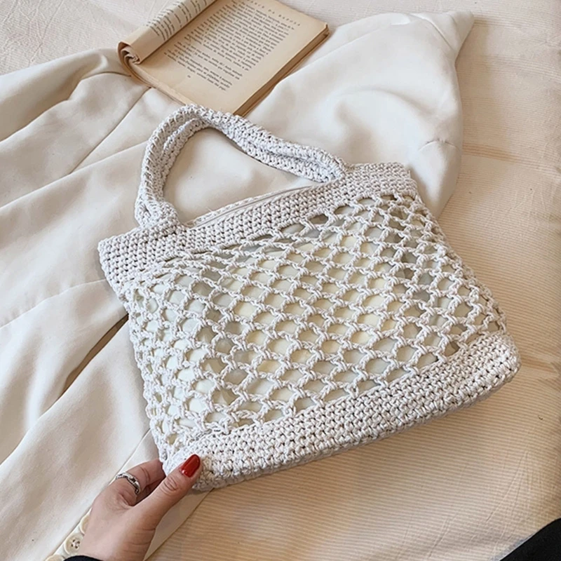 Bolso de mano versátil para mujer, bolso de mano de moda de verano para playa, actividades al aire libre y picnics