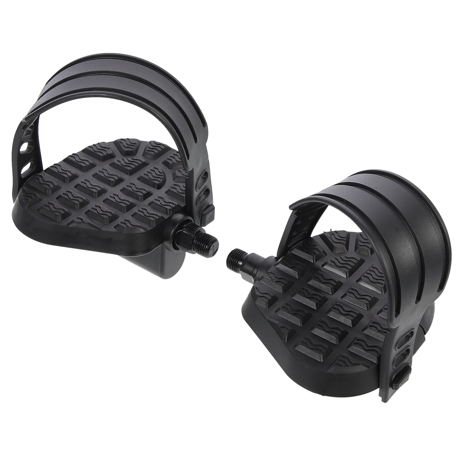 

1Pair Bike Pedal Parts Anti-Slip Large Base Indoor Cycling Pedals Gym Exercising Plastic Fitness Bike Pedals Workout Accessories