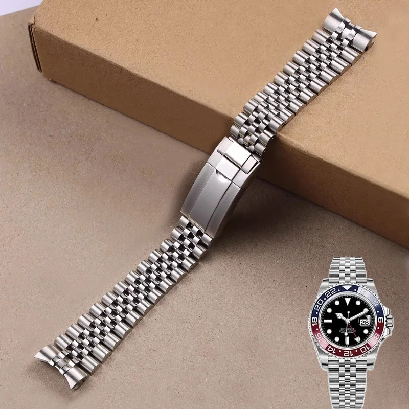 

904 Stainless steel Strip for Rolex Sub GMT Yacht Daytona Men Watch Strap Luxury Bracelet Mod Parts Replacement Accessories 20mm