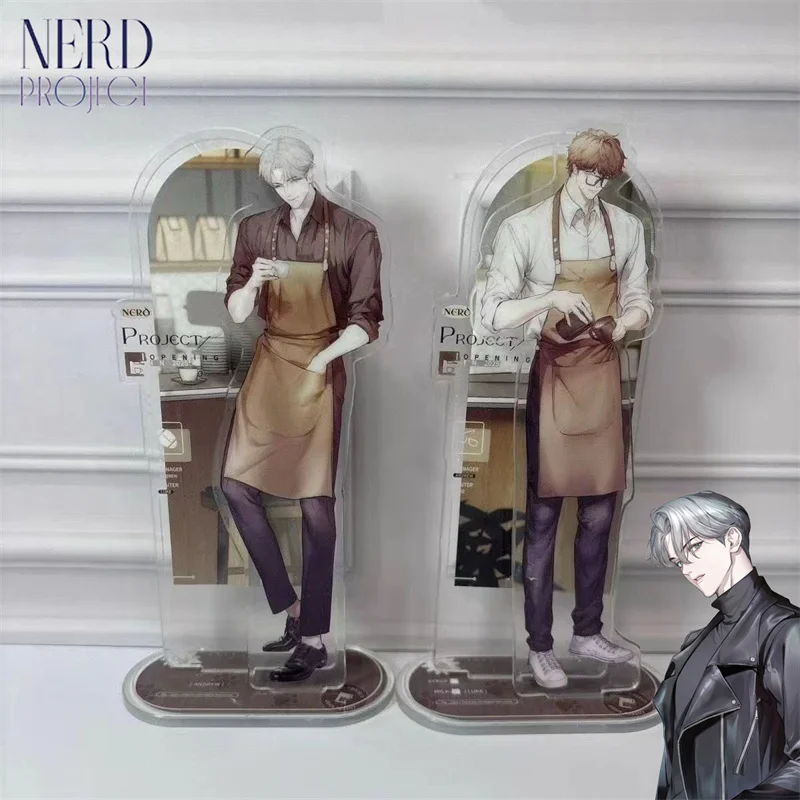 Anime Nerd Project Luke Andrew Cosplay Acrylic Stand Model Desktop Figure Ornaments 2Pcs Accessories Decoration Display Props