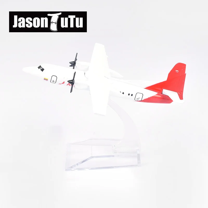 JASON TUTU 16cm Columbia Airlines Avianca ATR-600 Plane Model Airplane Model Aircraft Model Diecast Metal Airplanes 1:400 Plane