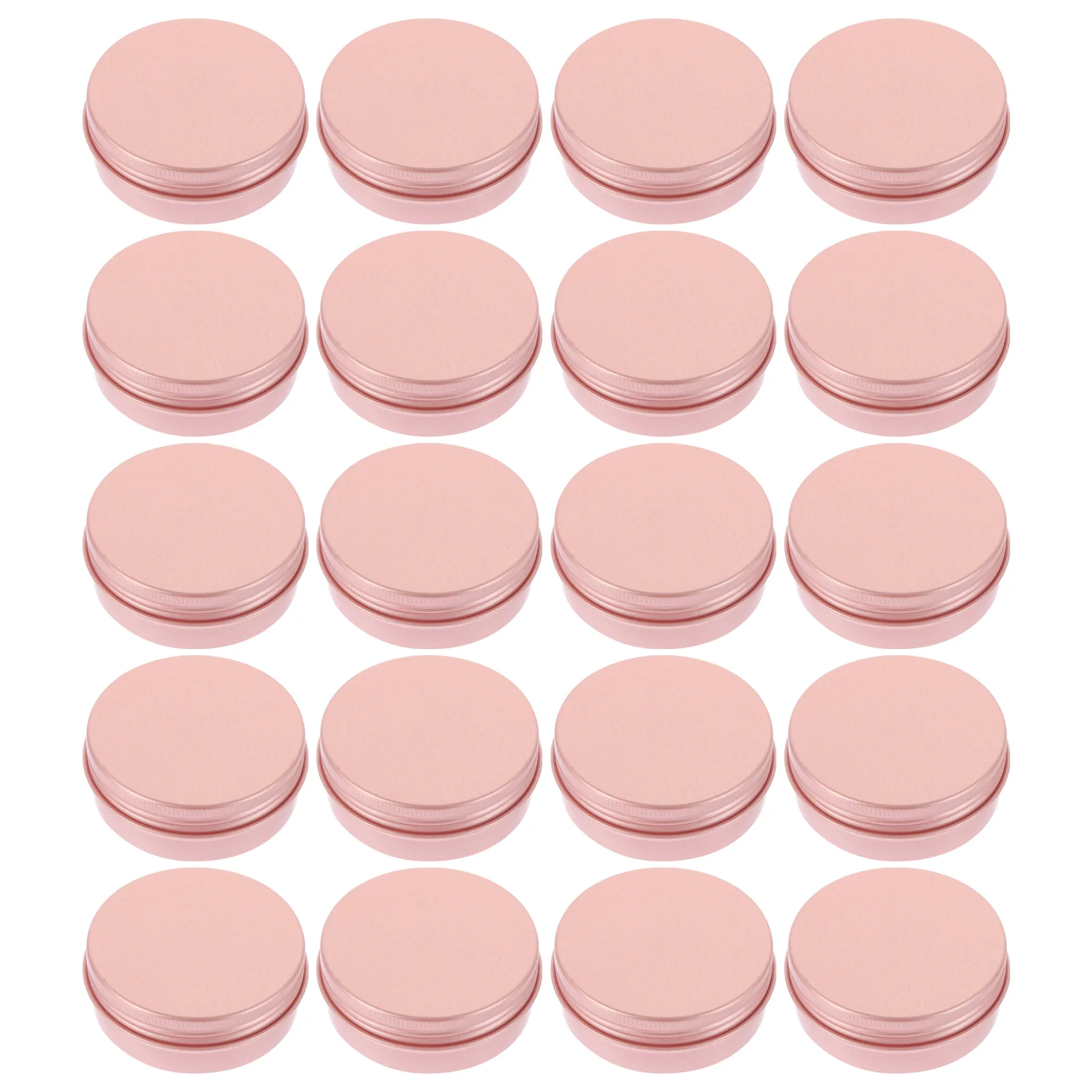 

20pcs Aluminum Boxes Portable Travel Containers with Spiral Lids for Creams Lotions Cosmetics Storage Home Use