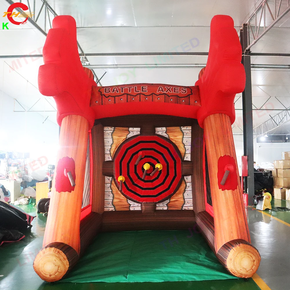 

Free Shipping 5x3m 3x2.5m Inflatable Flying Axe Throwing Interactive Game Carnival Toys Outdoor Activities