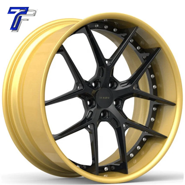 Customized Alloy Wheels T6061 18 19 20 21 22 Inch 2 Pieces Forged Car Rims for Chevrolet Mitsubishi