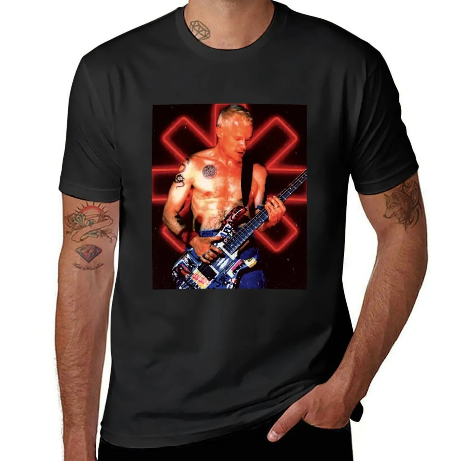 

Flea Bass RHCP T-Shirt cute tops tees customs design your own designer shirts Short sleeve tee men