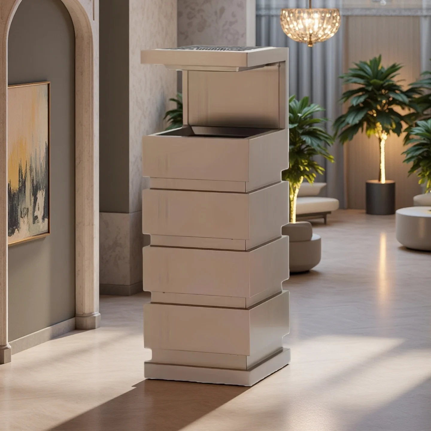 

Durable Heavy Base Stainless Steel Outdoor Vertical Bath Towel Holder Windproof Anti-tip for Squares Bus Stations Parks