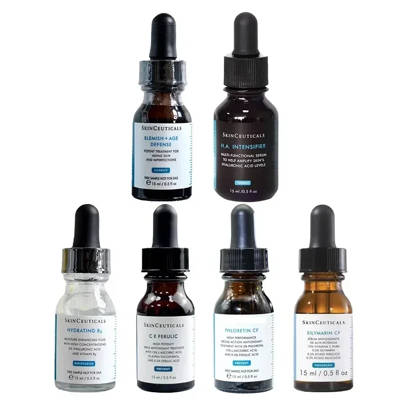 مصل تصحيحي نباتي 30 مل لمجموعة العناية بالبشرة، CE Ferulic، Phloretin CF، H.A.INTENSIFER، العناية ببشرة الوجه