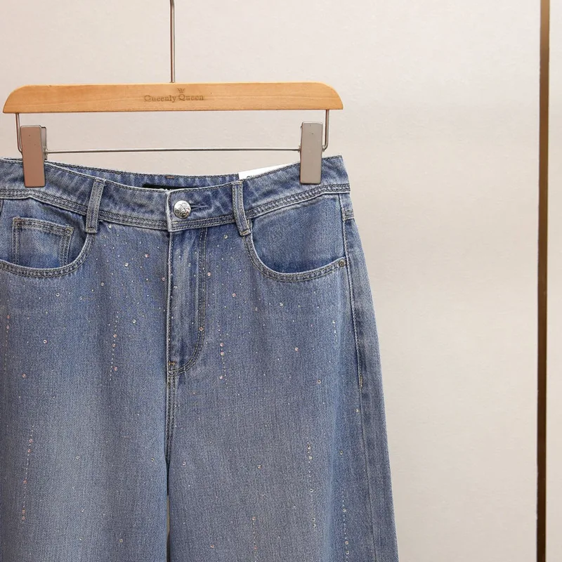 ANJY คอลเลคชั่นฤดูใบไม้ร่วง-ฤดูหนาว ใหม่ล่าสุด แฟชั่นผู้หญิงสไตล์ฝรั่งเศส ระดับไฮเอนด์ ประดับเพชรระยิบระยับ ดีไซน์หรูหรา ทันสมัย เหมาะสำหรับสาวออฟฟิศ ใช้งานได้หลากหลาย รุ่น A15597