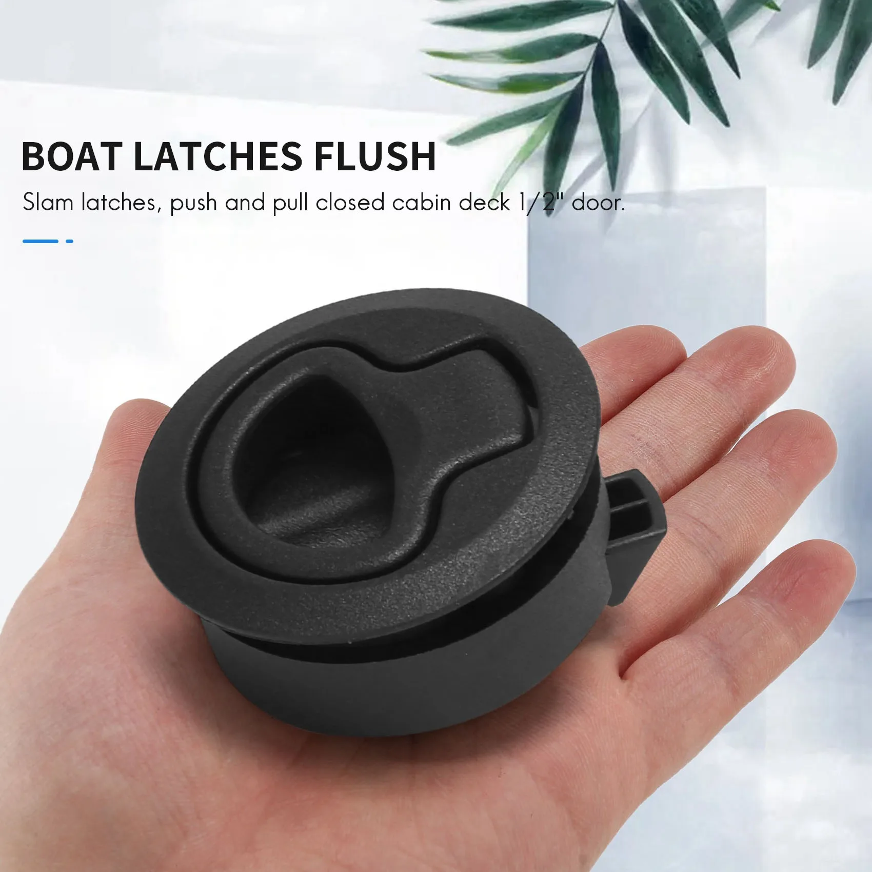 Slam Latch Hatch Round Pull Latch 1/2''Door Replace M1-63 RV Marine