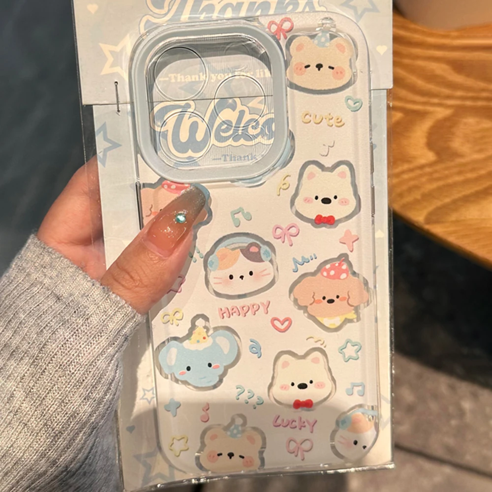 Blue and White Plaid Cat Phone Case For Samsung Galaxy S25 S24 S23 S22 S21 S20 FE Note20 Note10 Plus Ultra Lite 5G Clear TPU - náhled 2