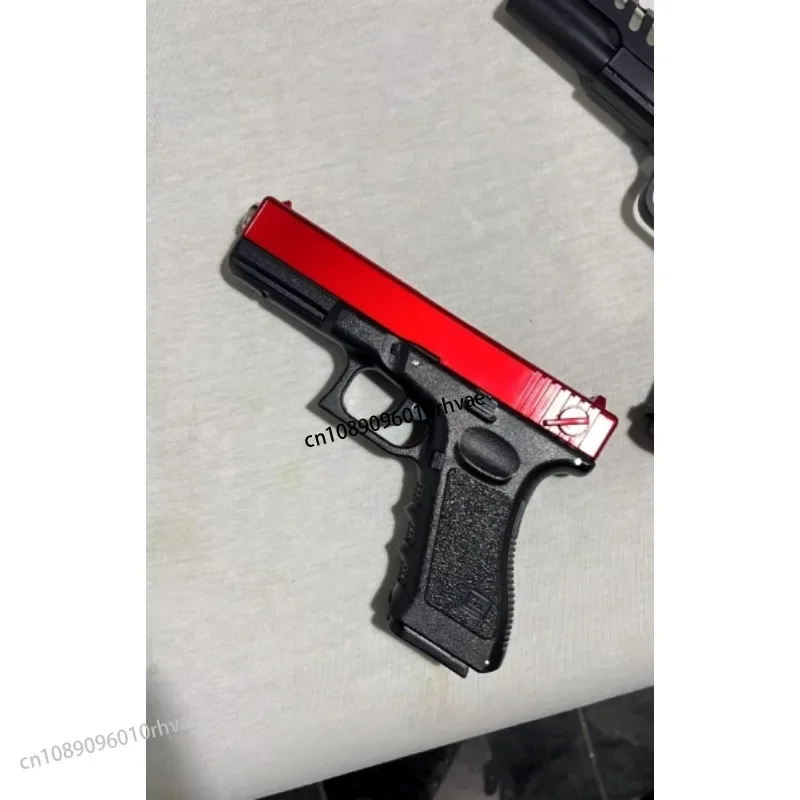 新しいメタルブラックピストルシミュレーションピストル屋外戦闘射撃 BB 弾少年誕生日クリスマスギフト 2025