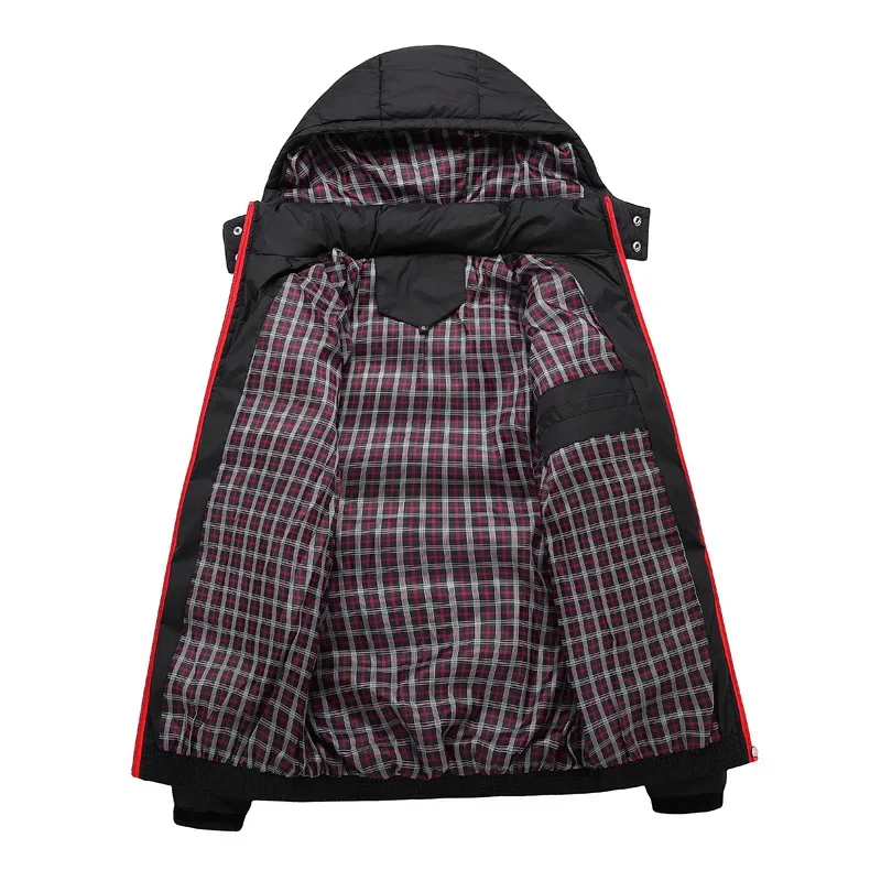 New Winter Jacket Men Fashion Thermal Hooded Down Parkas Male Casual Down Jacket Men Winter Warm Coat Plus Size M-5xl