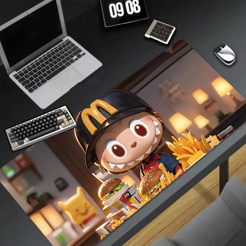 

Labubu Mouse Pads Japanese Style Boy Girl Desk Pads Labubu Periphery Extended Suitable for Office and Gaming