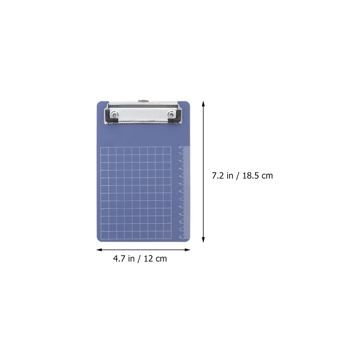 3Pcs A6 Clipboard Plastic Writing Board Smooth Edges Portable File Holder for School Office Medical Use Blue Clip Board