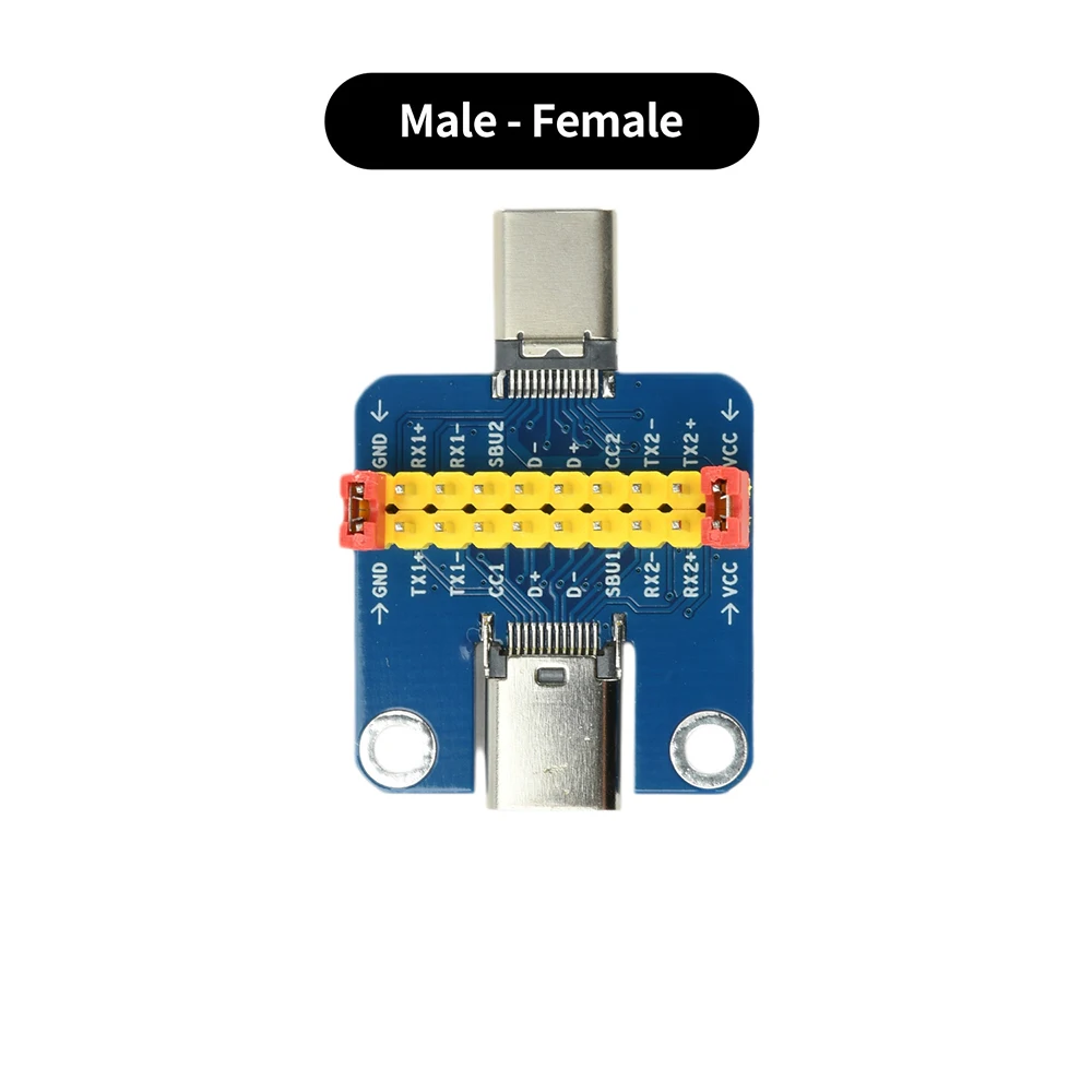 USB 3.1 Typ-C Stecker auf Buchse Test-PCB-Platine Typ C 2,54mm Steckverbinder Buchse für Datenkabel – Detail 9