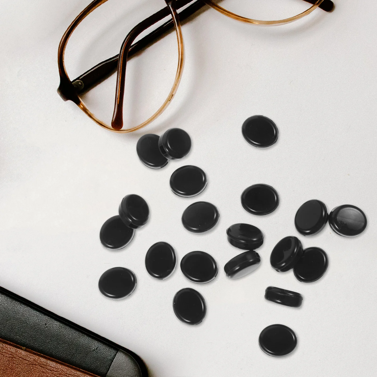 

10 Pairs Ear Grips Anti slip Eyeglass Holders for Ears Blue Light Glasses Silicone Hooks Black Glasses Accessories