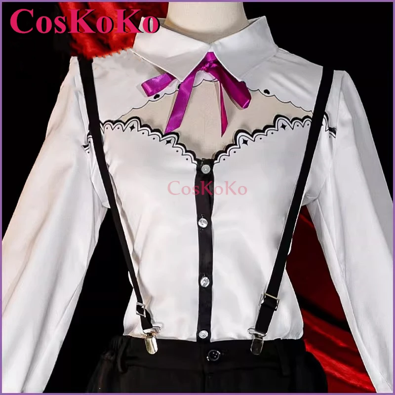 Coskoo-Nekomata Okayu Anime Cosplay Costume, Linda Doce Uniforme, Conjunto completo, Festa de Halloween, Role Play Vestuário, VTuber, XS-XXL