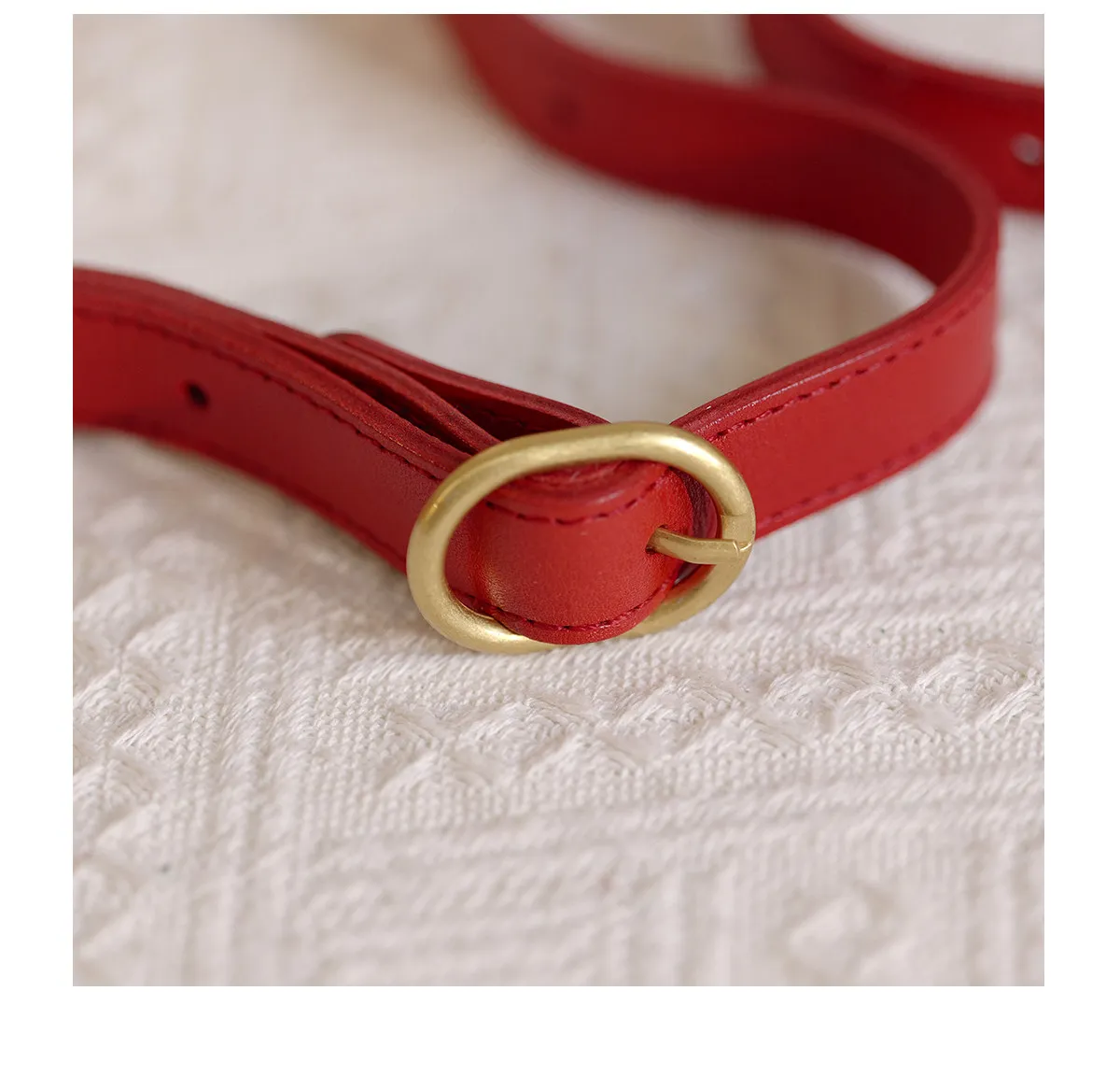Handgefertigte Damen-Umhängetasche aus echtem Leder in Rot, für Outdoor-Partys, luxuriöse Schultertasche aus echtem Rindsleder – Detail 17