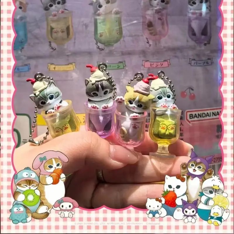 Mufosand Ice Cream Cat Blind Box 5pc Kawaii Dessert Keychain Set Cute Anime Figure Collectible Pendant Toys Birthday Gift view 3