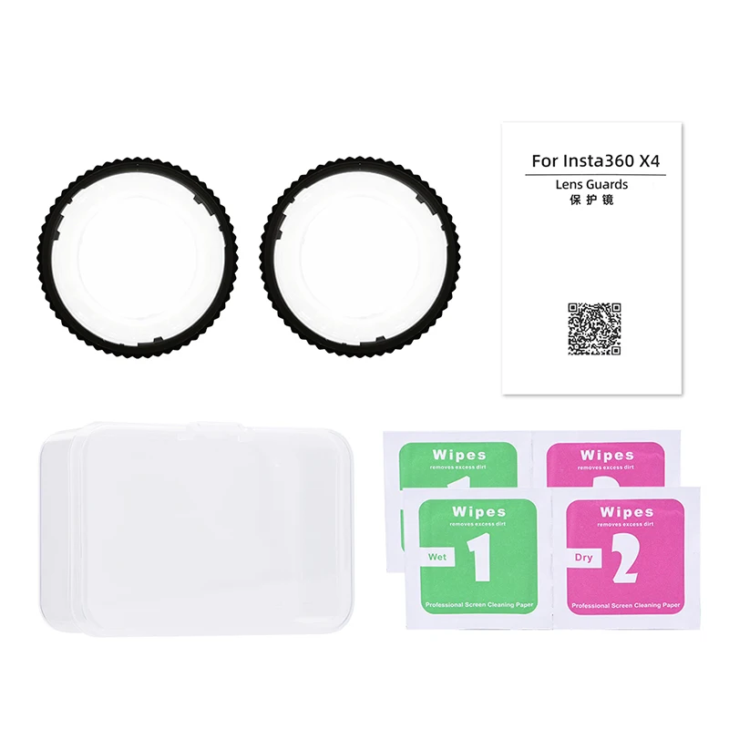 Standard Lens Guards for Insta360 X4 Premium Lens Protector for Insta 360 X4 Camera Sticky Protective Guard Accessories