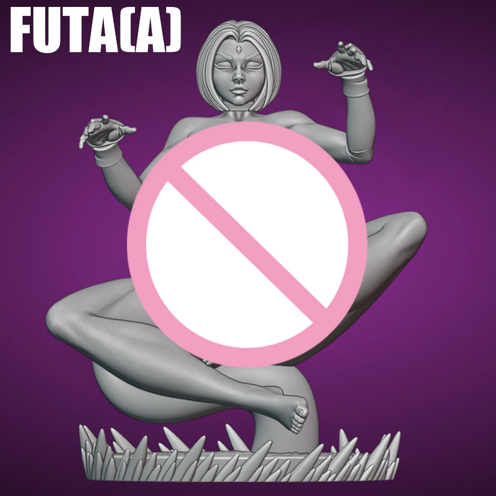 

1/24 Tentacle Raven Sexy Girl FUTA Resin Model Figure Toy Craft Unassembled Miniature Reduction Statue Unpainted Kit