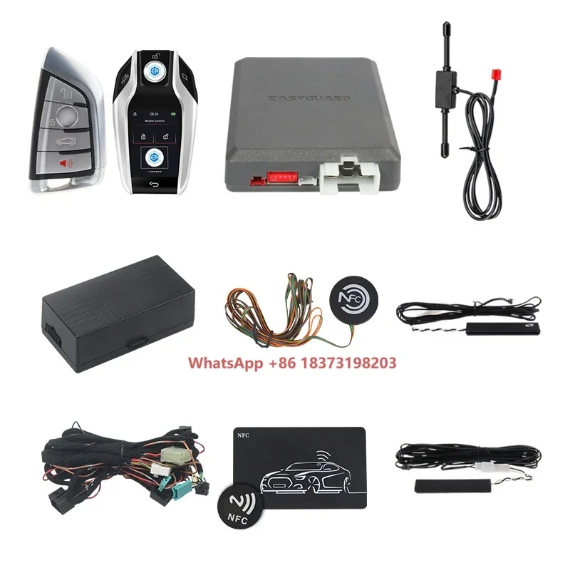 

EASYGUARD Semi Plug Play Car Alarm System Fit for Some F & G Chassis Cars Passive Keyless Entry & Remote Starter