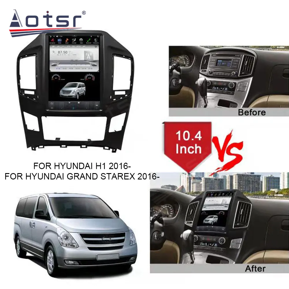 

10.4 Inch Android 13 Car Radio CarPlay For Hyundai H1 2016 Touch Screen Multimedia Player GPS Navigation Head Unit DSP WIFI BT