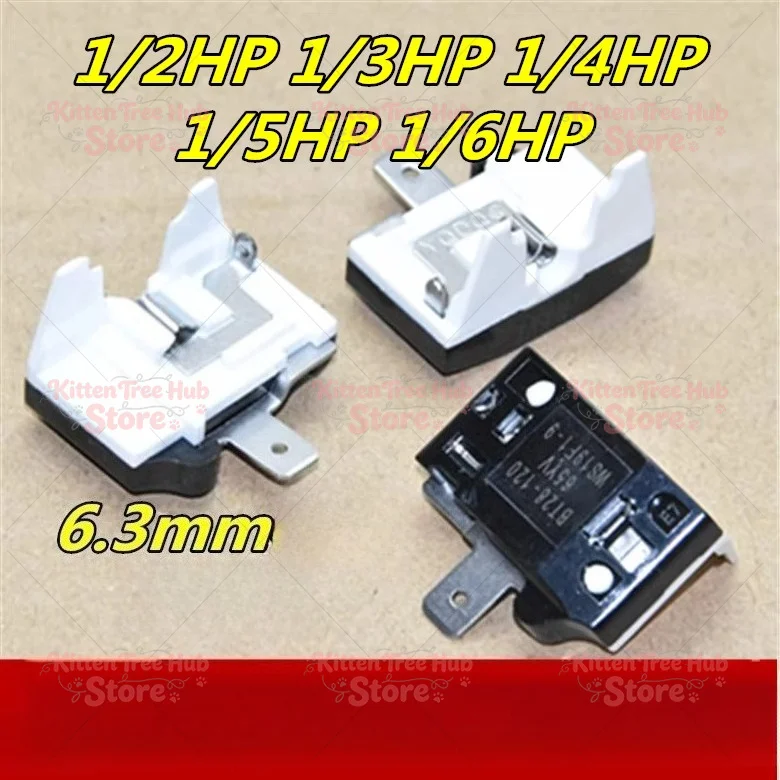Refrigerator compressor starter accessory butterfly overload protector