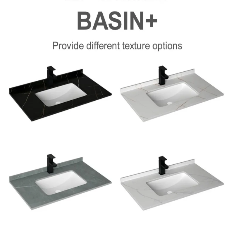 Intelligent Waterproof Bathroom Cabinet Combination Washbasin Bathroom Vanities with Full Body Mirror Customizable view 6