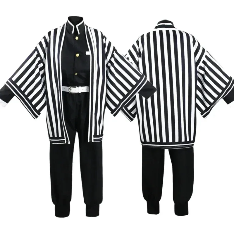 애니메이션 코스프레 의상 Igflats Obanai, 할로윈 의상, 성인과 어린이를 위한 할로윈 가발