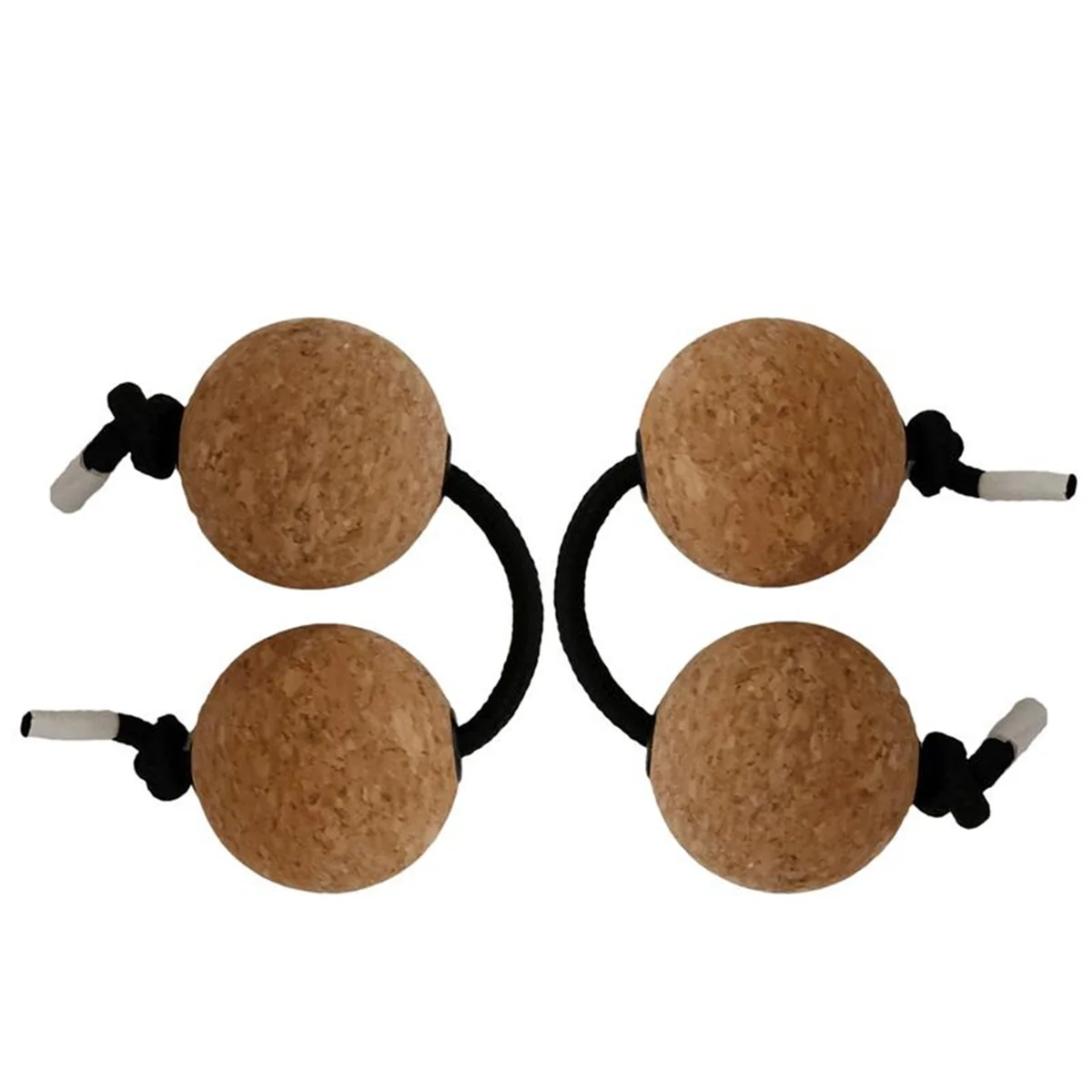 

Shaker 2 Pairs Cork Kashaka Shaker Asalato Ball Instrument Percussion Instrument Classical African Balls for Music-ABJQ