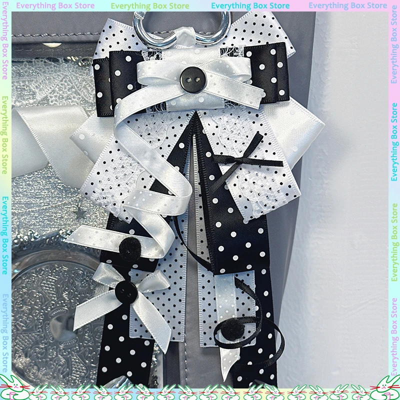 Anime Grain Decoration Bow Dot Two-Dimensions Itabag Pendant Ins Style Anime Peripheral Itabag Pendant Goods DIY Decoration