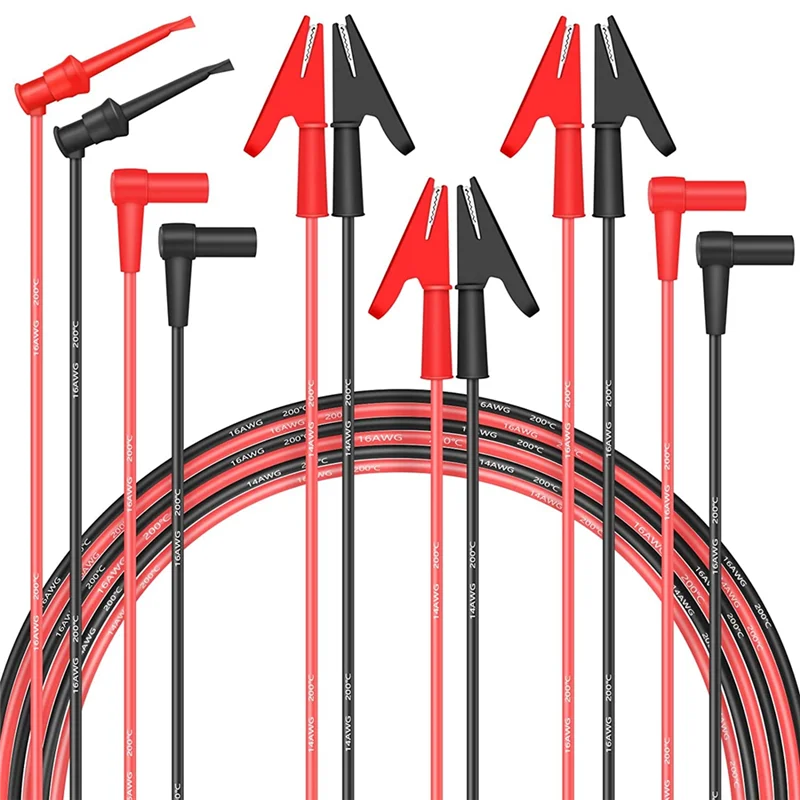 

Электрические тестовые провода GTBL, тестовые щупы, провод с зажимом типа «крокодил», штекер типа «банан» для мультиметра, тестовый крючок 3A