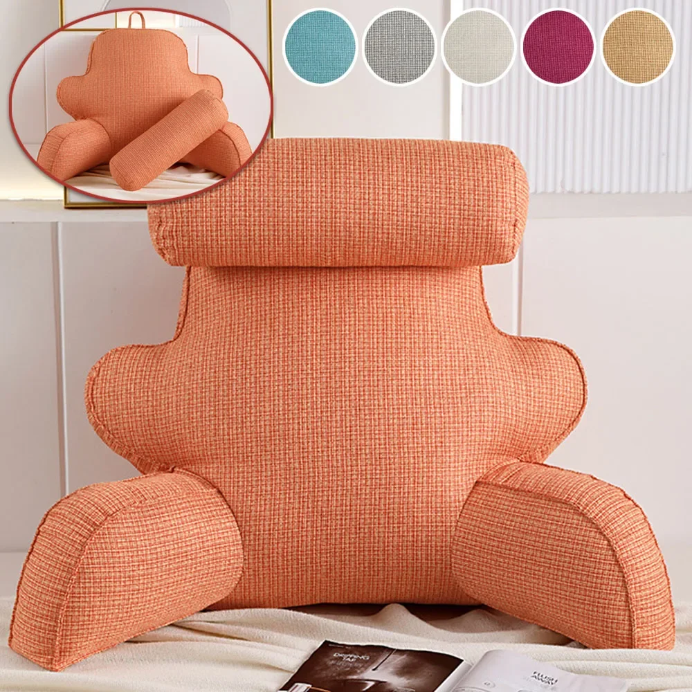 

1PC All Season Reading Pillow Office Sofa Bedside Back Cushion For Office Relief Bed Support Pain Cushions Backrest Lumbar Chair