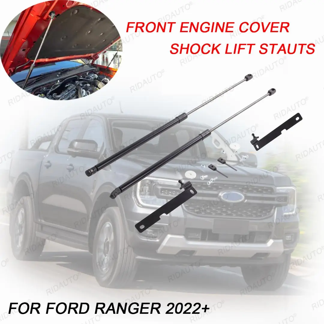 Gas Steel Front Bonnet Hood Strut Damper Lift Support For Ford Ranger 2022 2023 Upgrades T9 Pickup Truck Accessories Australia