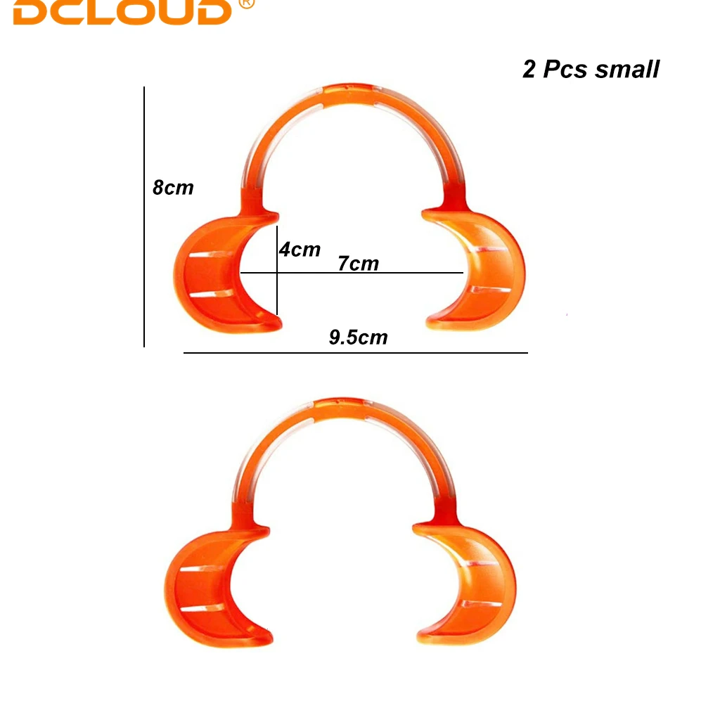 DCLOUD 2 sztuk miękki silikonowy dentystyczny otwieracz do ust w kształcie litery C wewnątrzustny retraktor policzków do ust pielęgnacja jamy ustnej