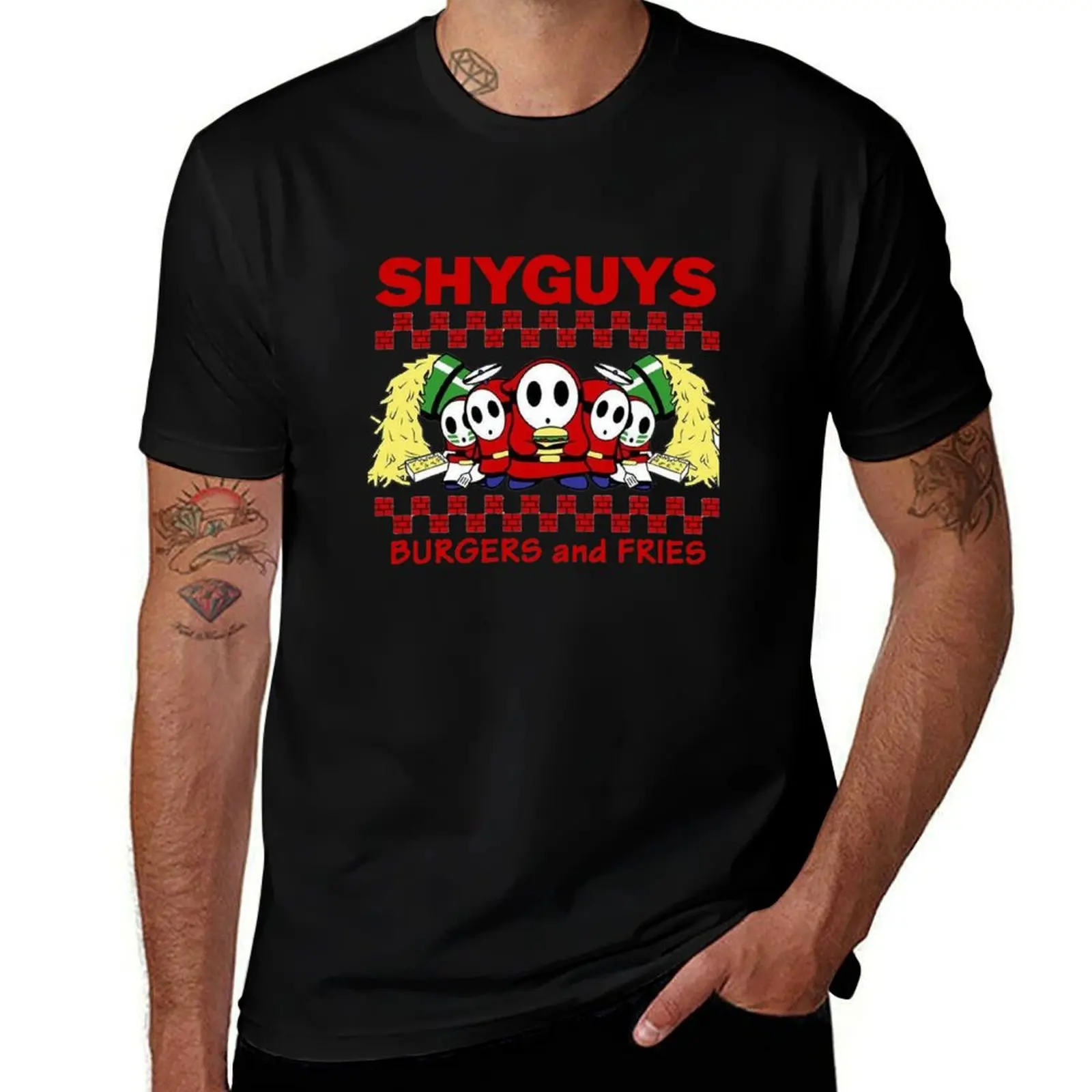 Burger Squad Fries T-Shirt t shirt men 100% cotton luxury brand T-Shirt