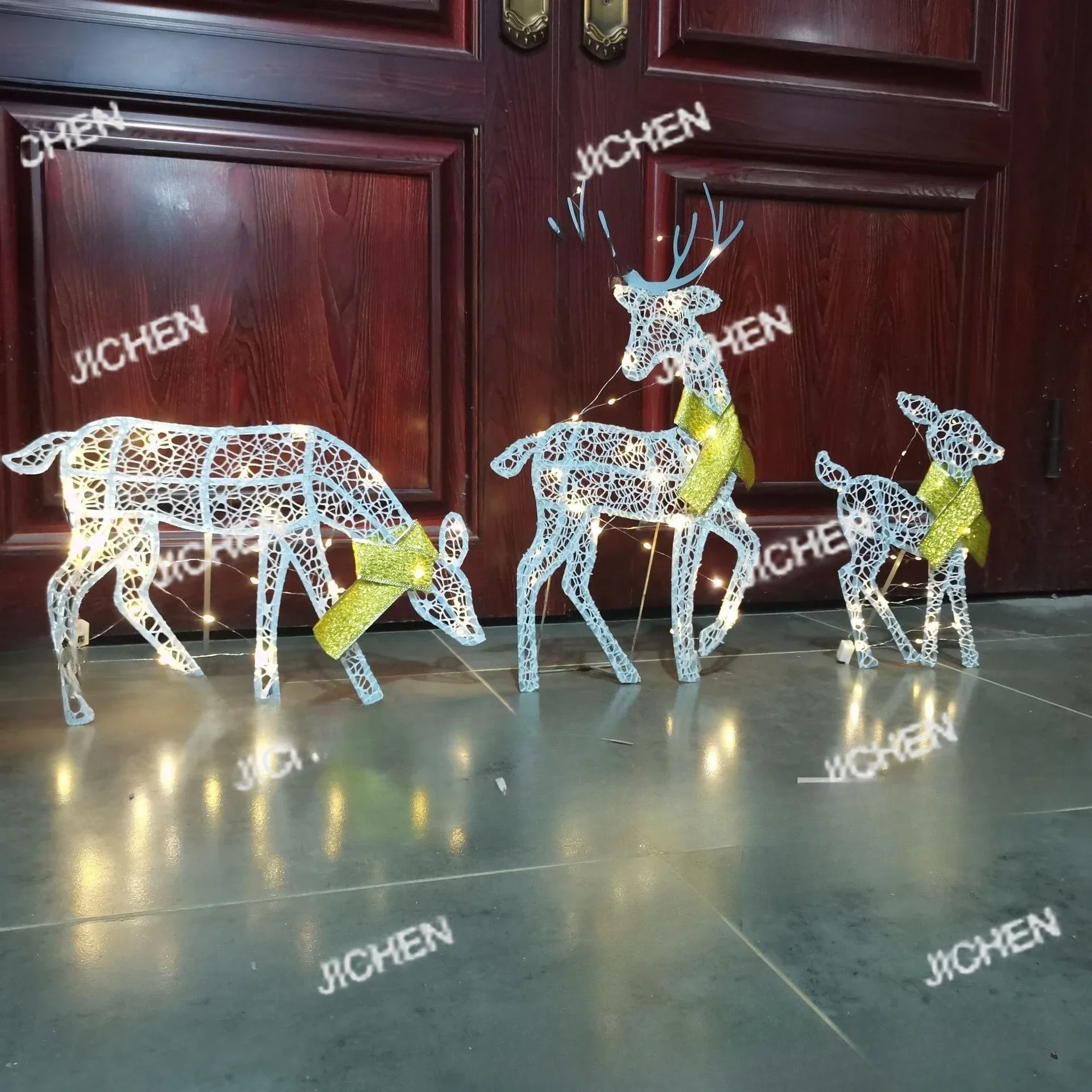 

JC Decorative Ornaments DIY Christmas Elk Ornaments Led Luminous Deer Mall