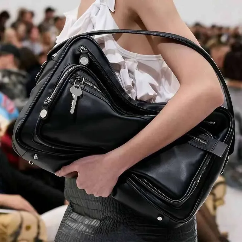 

Swiss Design Genuine Bowling Ladies High Quality Leisure Crossbody Commuter Casual Small Square Bag Soft Leather 251028