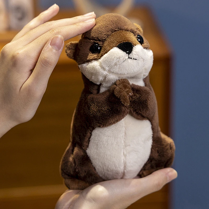 1PC New Cute Cartoon Wishing Otter Toys Baby Kids Dolls For Christmas Holiday Birthday Gift