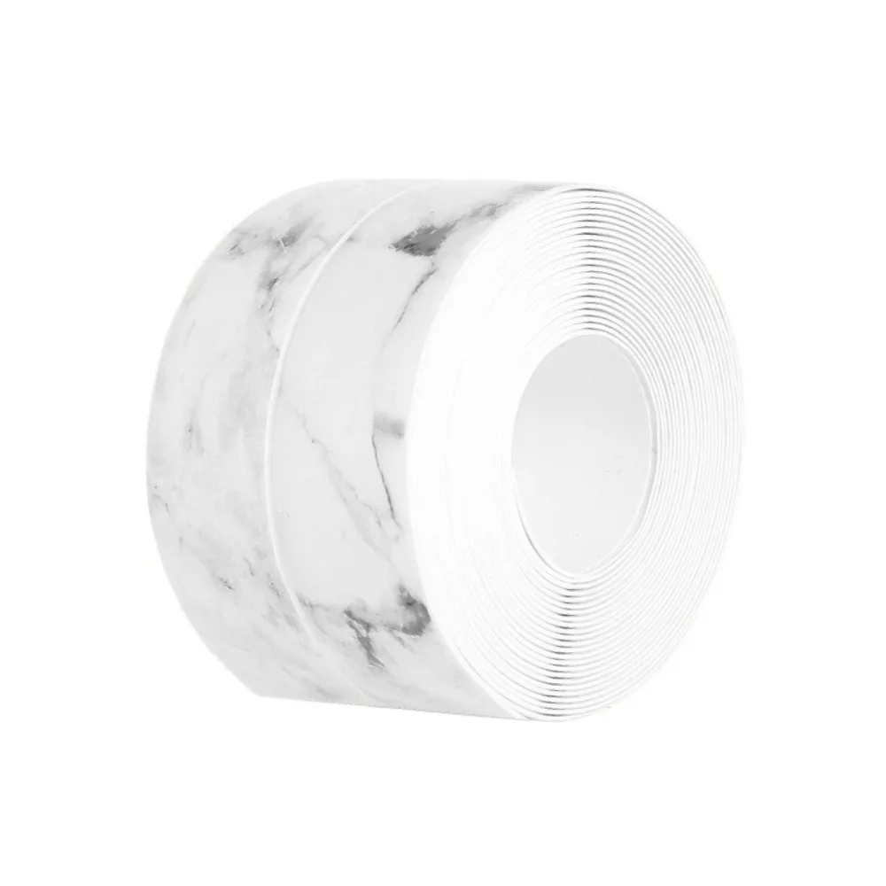 Mildew-proof Caulk Tape Decorative Self Adhesive Shower Tile Sealer Colorful Countertop Kitchen Sealant Strip Household