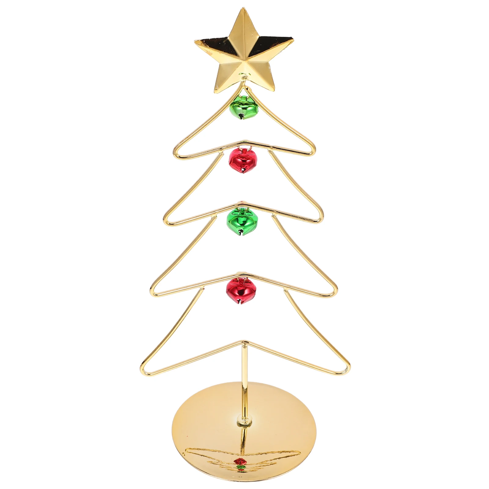 

Desktop Christmas Tree 33 Cm Metal Iron Base Mini Artificial Xmas Tree For Ornaments Photos Jewelry Display Holiday Decor