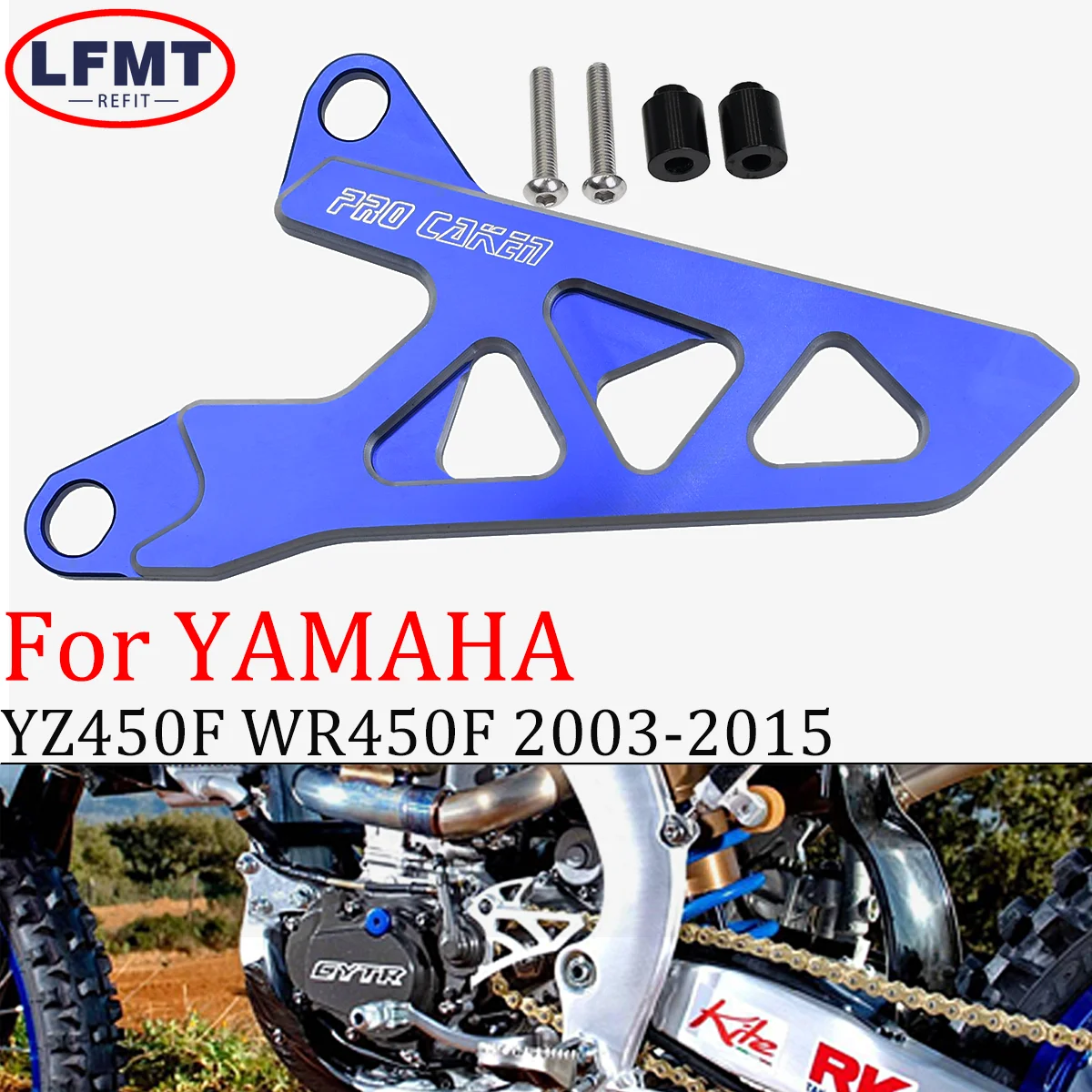 Cubierta de piñón delantero CNC para motocicleta, protector de cadena, accesorios de modificación para Yamaha YZ 250, 250F, 250X, WR 450F, 450