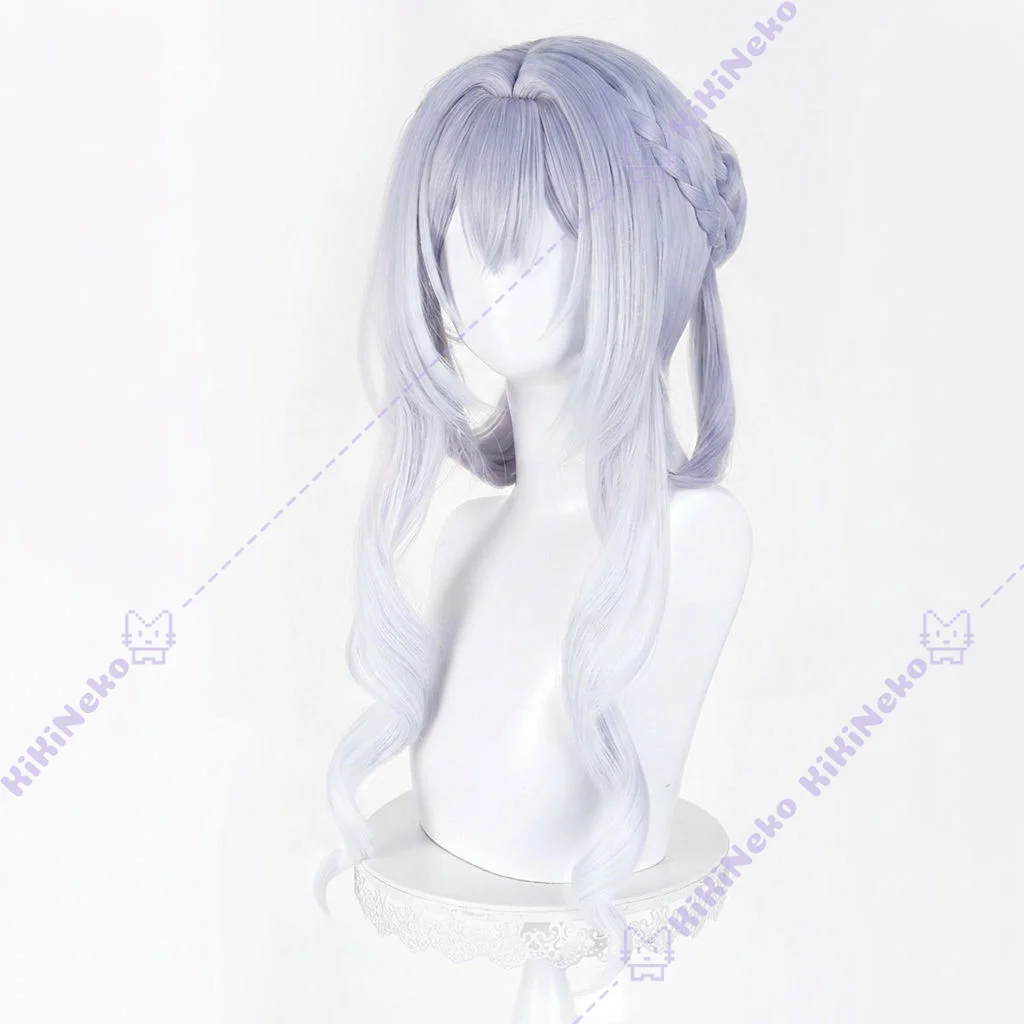 Genshin Impact Tsaritsa Cosplay Wig Empress of Ice Anastasya Feodorovna Snezhnaya Царица Long Hair For Hallowmas Party Adult view 6