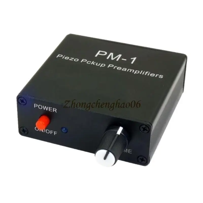 Piezo Pickup Preamplifier with Long Battery Service and Metal Housing Durability 601F