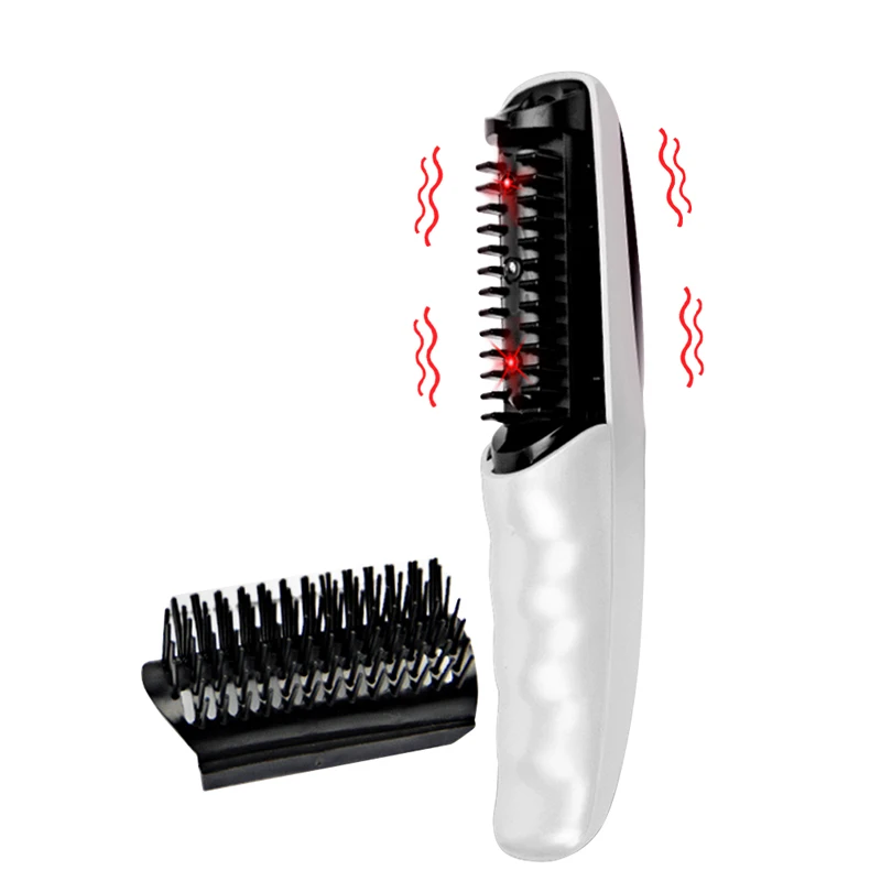 Peine Eléctrico Láser para el Crecimiento del Cabello, Tratamiento Anticaída, Cepillo Vibratorio Infrarrojo para el Cuidado del Cabello, Masajeador para la Regeneración Capilar